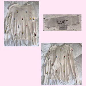 LOFT Floral Sweater